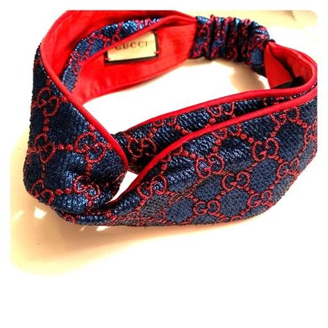 blue gucci bandanas|authentic gucci headband for sale.